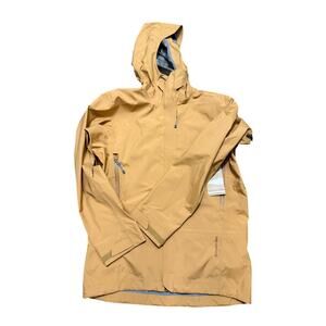 Houdini Men’s D Jacket Medium Sand Dune Waterproof Apex 3L Hardshell Ski Shell